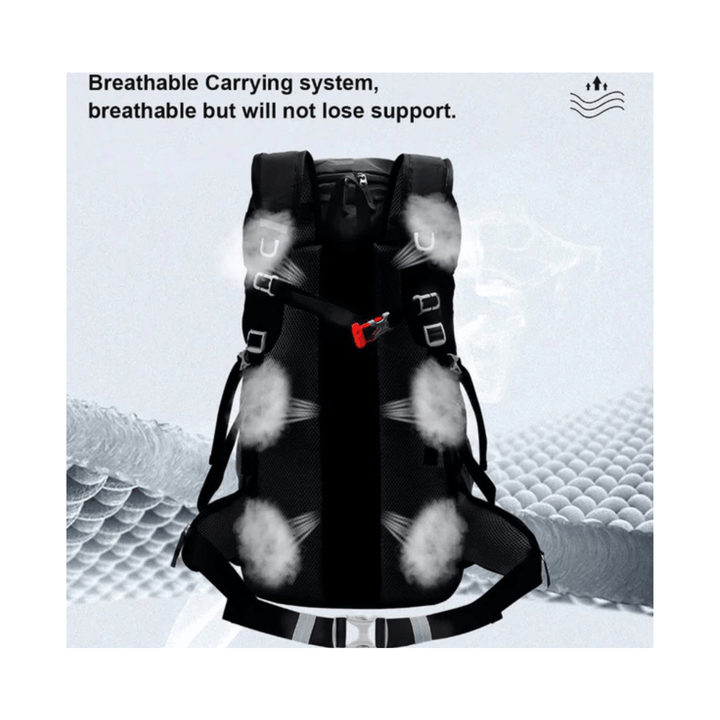 CarryQuest® - hiking/Wandel Rugzak - en Ademend - Duurzaam en Lichtgewicht - Blauw