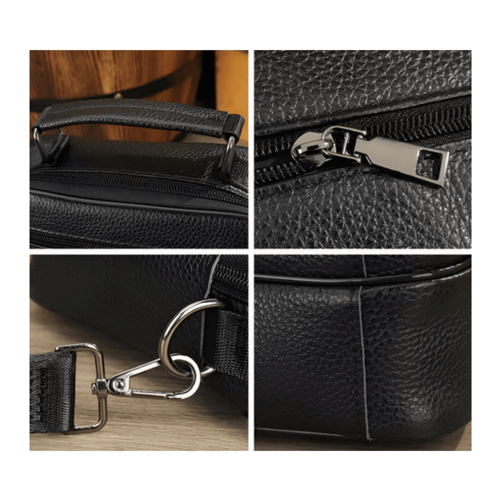 CarryQuest® - Koehuid Schoudertas Heren - Handtassen - Crossbody Tas - KoffieCarryQuestsimple
