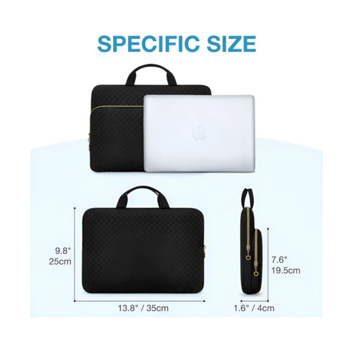 CarryQuest® - Laptop Messenger Tas - 15.6 inch MacBook Pro/Air Compatibel - Zwart