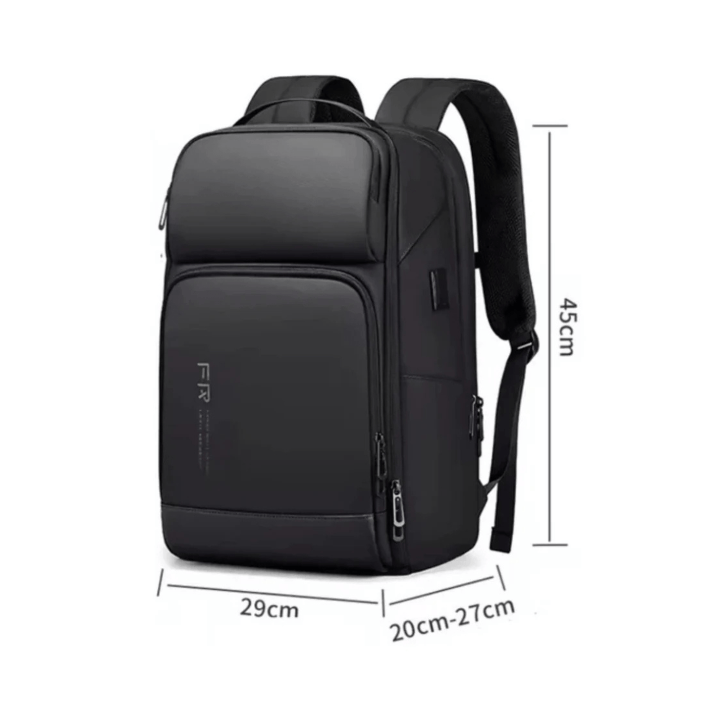 CarryQuest® - Laptop Rugzak - USB Oplaadfunctie - 35L - Laptopvak tot 15.6 inch - ZwartCarryQuestsimple