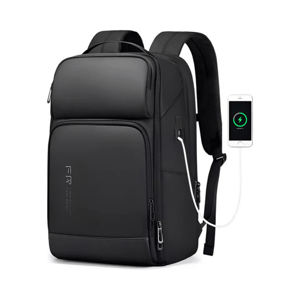 CarryQuest® - Laptop Rugzak - USB Oplaadfunctie - 35L - Laptopvak tot 15.6 inch - Zwart