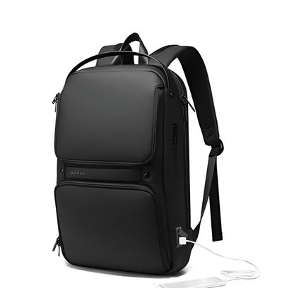 CarryQuest® - Laptop Rugzak - USB Oplaadfunctie - Ruimte Zaken Reisgenoot - Zwart - CarryQuest