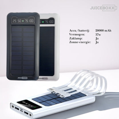 CarryQuest® - Laptoprugzak - USB Oplaadfunctie - Waterdicht - Solar Powerbank Juiceboxx® - 2 Kleuren