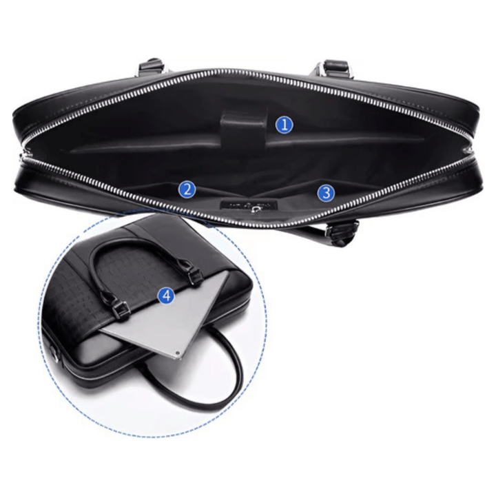 CarryQuest® - Laptoptas - Geschikt voor Macbook Pro 15, MACBOOK AIR 13, Macbook Pro 14 - Zwart