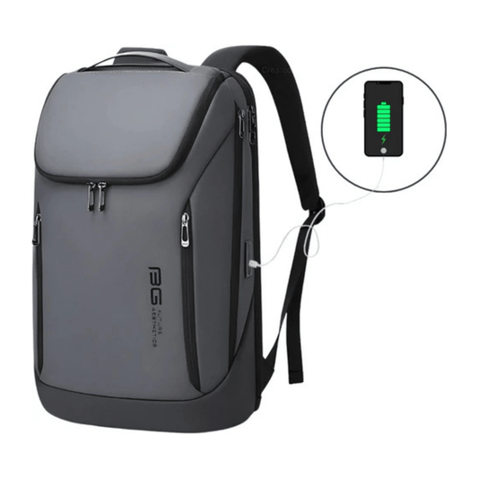 CarryQuest® - Laptoptas - Rugzak - Business - Waterdicht - Backpacks - GrijsCarryQuestsimple