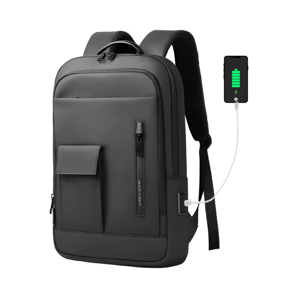 CarryQuest® - Laptoptas - Rugzak - Mannen - 15.6 Inch - Waterdicht - Lichtgewicht - Zwart