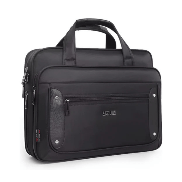 CarryQuest® - Laptoptas - Super Capaciteit Heren Laptop Aktetas - 17 inch Laptops - Zwart