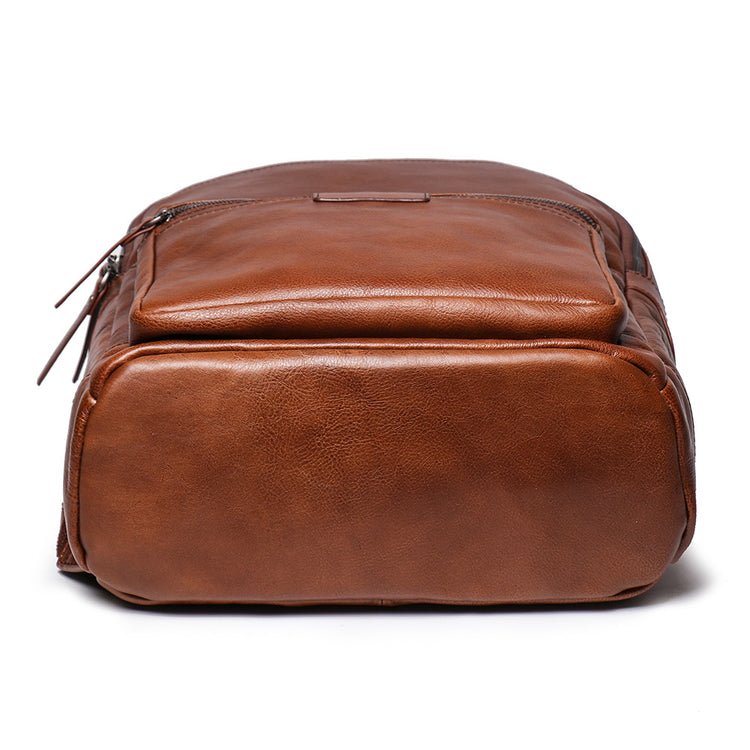 CarryQuest® Lederen Rugzak – 42x32x14cm – 16 Inch Laptop – Waterbestendig – Lichtgewicht – Retro StijlCarryQuest®simpleNiet Klaar