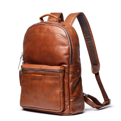 CarryQuest® Lederen Rugzak – 42x32x14cm – 16 Inch Laptop – Waterbestendig – Lichtgewicht – Retro StijlCarryQuest®simpleNiet Klaar