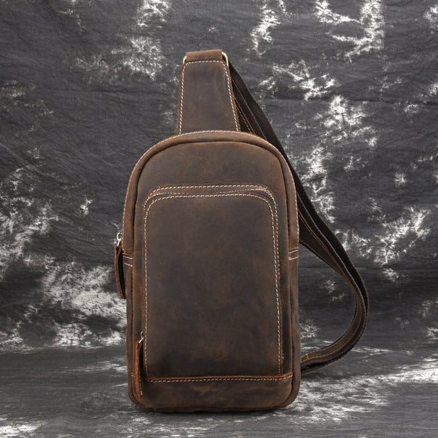 CarryQuest® Leren Schoudertas – Casual & Stijlvol – Italiaans Rundleer – 16x5x28 cmCarryQuestSchoudertas Heren03
