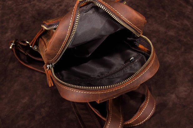 CarryQuest® Leren Schoudertas – Casual & Stijlvol – Italiaans Rundleer – 16x5x28 cmCarryQuestSchoudertas Heren03