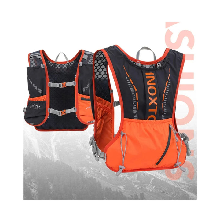 CarryQuest® - Lichtgewicht Hardlooprugzak Hydratatievest - 5L Capaciteit - Hoogwaardig Nylon - Slijtvast - Zwart