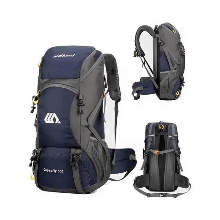 CarryQuest® - lichtgewicht - regenhoes - wandelrugzak - 50L - camping - Donker Blauw