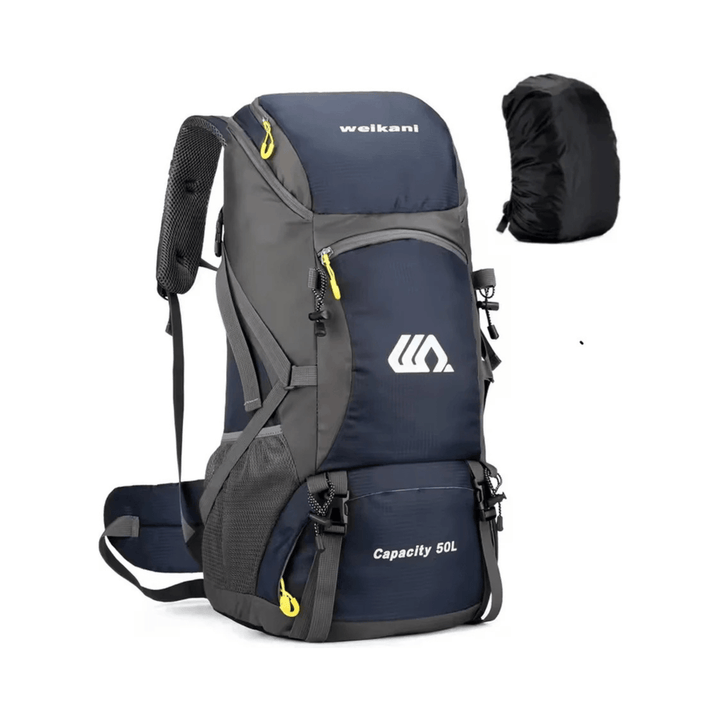 CarryQuest® - lichtgewicht - regenhoes - wandelrugzak - 50L - camping - Donker Blauw