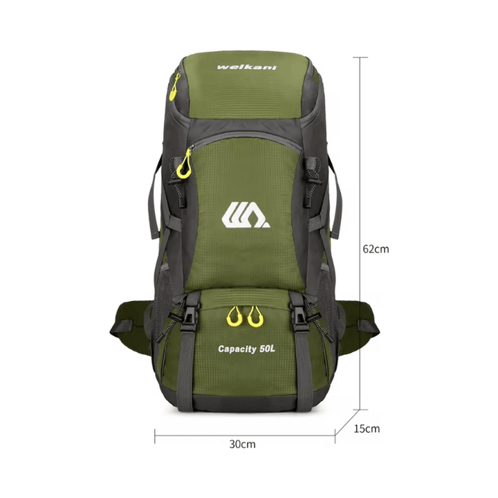 CarryQuest® - lichtgewicht - regenhoes - wandelrugzak - 50L - camping - Zwart