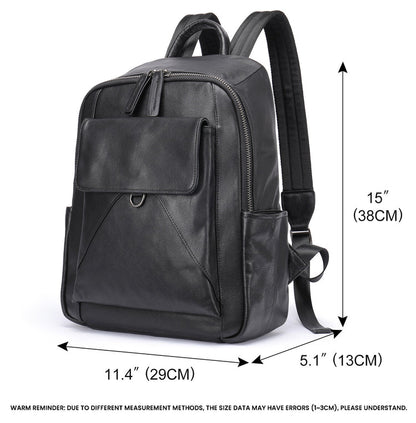 CarryQuest® Luxe Leer Rugzak - 38x29x13cm - 13L - Stijlvol & PraktischCarryQuest®simpleNiet Klaar