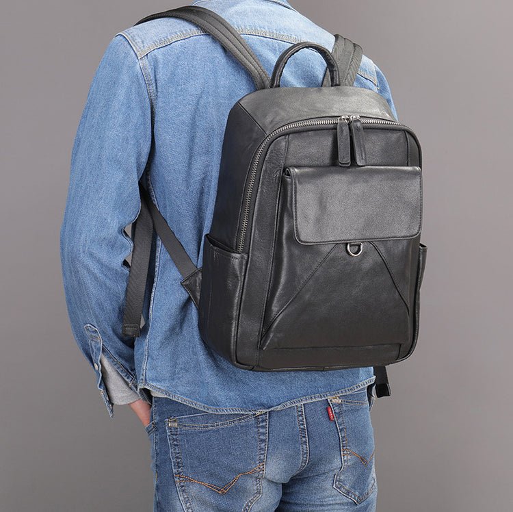 CarryQuest® Luxe Leer Rugzak - 38x29x13cm - 13L - Stijlvol & PraktischCarryQuest®simpleNiet Klaar