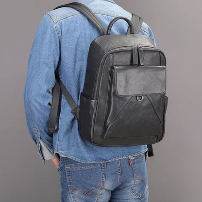 CarryQuest® Luxe Leer Rugzak - 38x29x13cm - 13L - Stijlvol & PraktischCarryQuest®simpleNiet Klaar