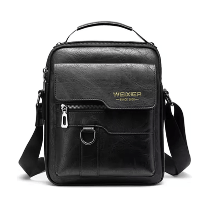 CarryQuest® - Mannen Schoudertas - Reis schoudertas heren - Stijlvol en Functionee - Zwart