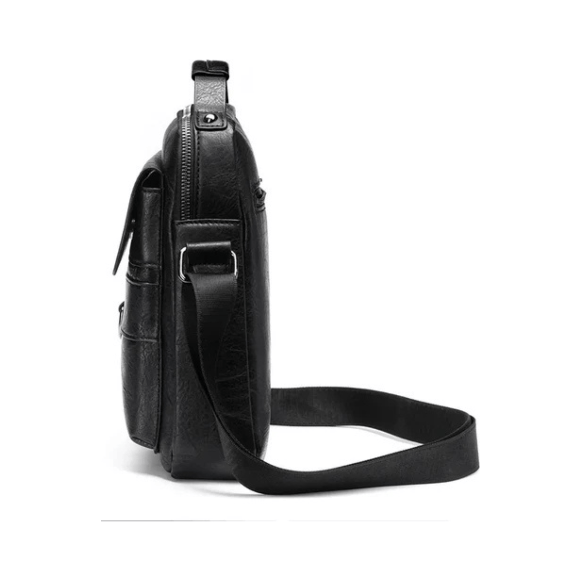 CarryQuest® - Mannen Schoudertas - Reis schoudertas heren - Stijlvol en Functionee - Zwart