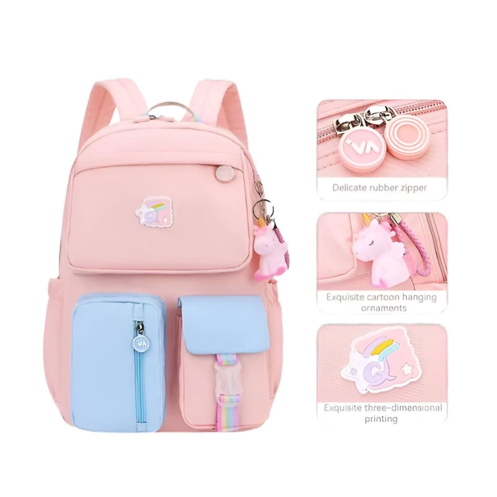 CarryQuest® - Meisjes Schooltas - Schoolrugzak voor Meisjes - PaarsCarryQuestsimple