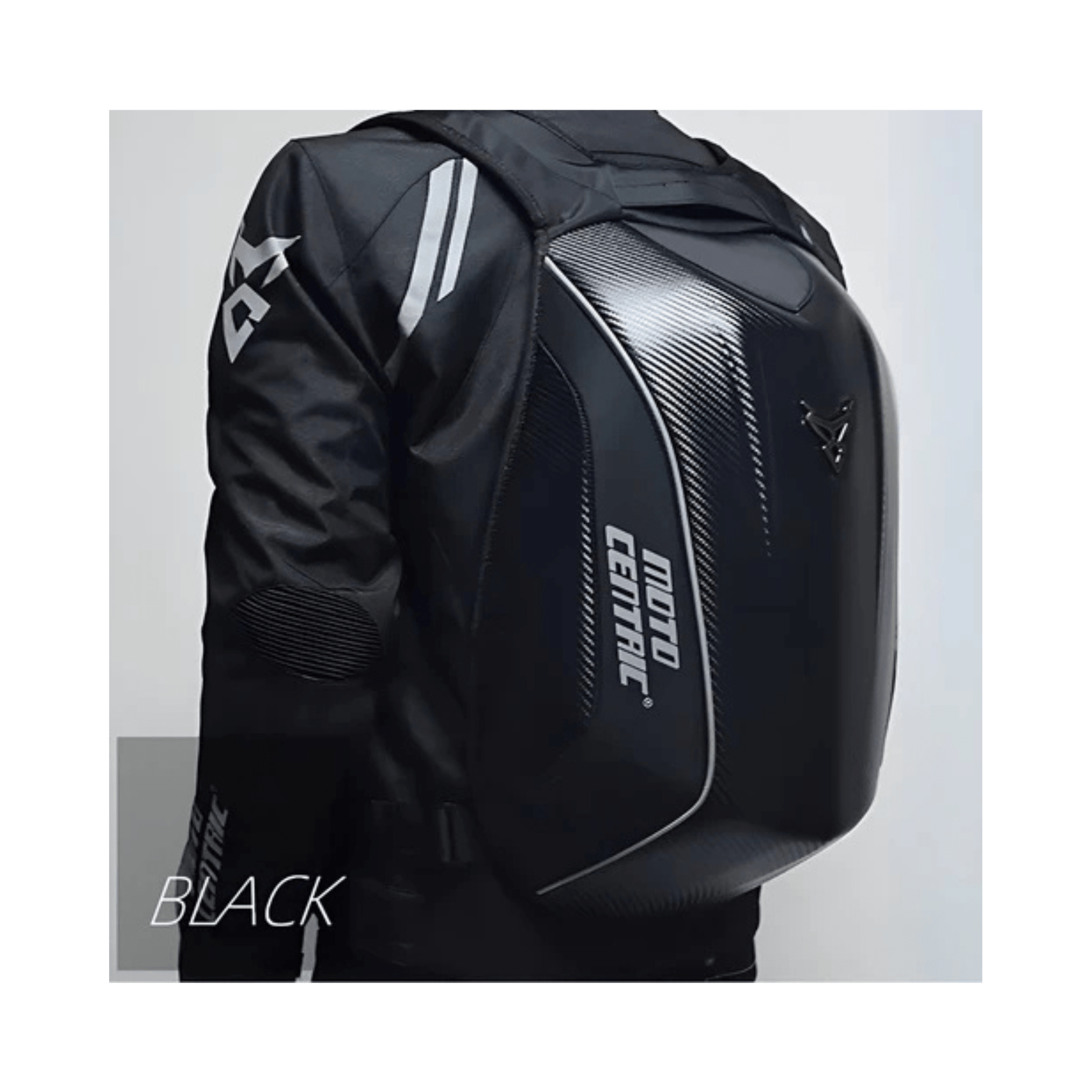 CarryQuest® - Motor Helm Rugzak - Laptop Rugzak 15” - Verstelbare Schouder - Hard Shell - ZwartCarryQuestsimple