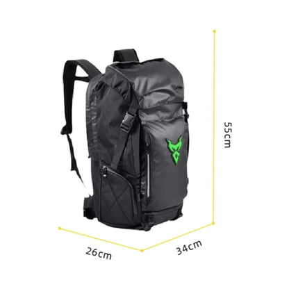 CarryQuest® - Motor Rugzak - 48L - Waterdichte Rugzak - Motortransport - Laptop Backpack - Zwart/GroenCarryQuestsimple