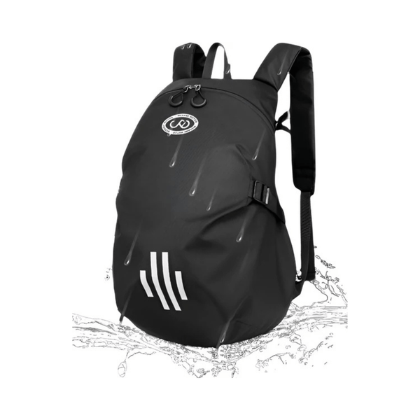 CarryQuest® - Motor Rugzak - Grote Capaciteit Motorhelm Tas - Motorrugzak - Antislip Borstgesp + Verborgen Ritsvak - Zwart
