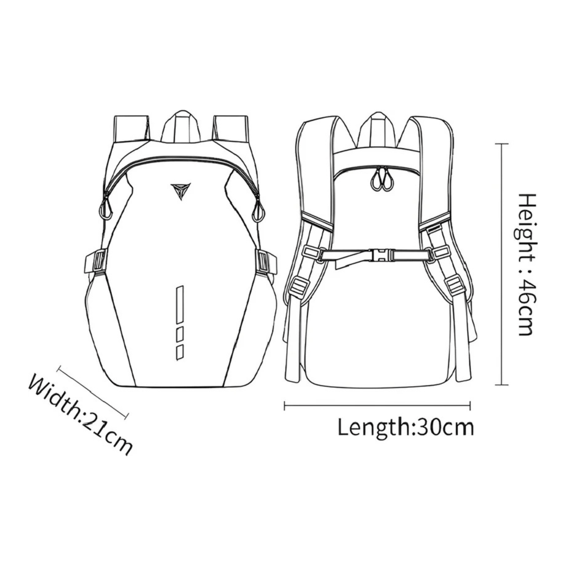 CarryQuest® - Motor Rugzak - Motorfiets Rugzak - Waterdicht 35L met USB Oplaadpoor - ZwartCarryQuestsimple
