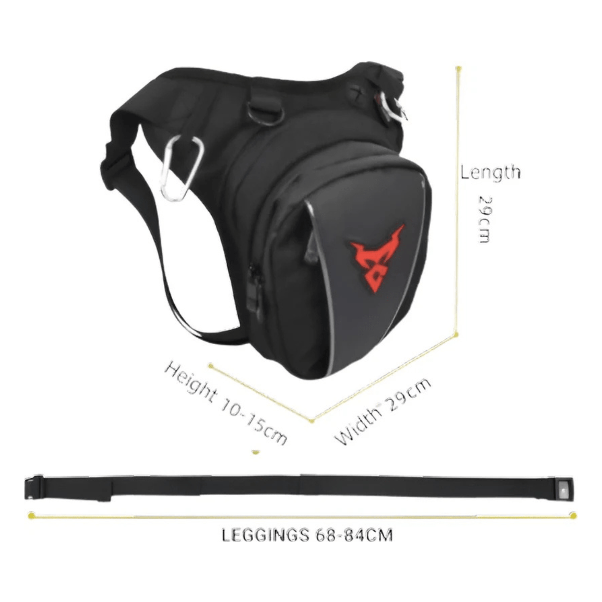 CarryQuest® - Motor Rugzak - Motorfiets Rugzak / Zadeltas Motor - Motorrugzak - 48L - Waterdicht - Oxford doek - RoodCarryQuestsimple