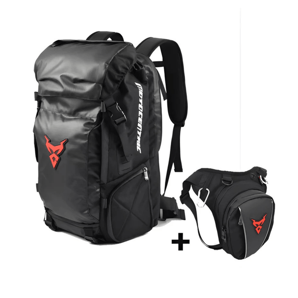 CarryQuest® - Motor Rugzak - Motorfiets Rugzak / Zadeltas Motor - Motorrugzak - 48L - Waterdicht - Oxford doek - Rood