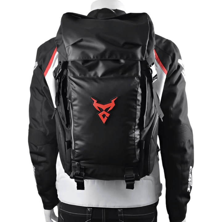 CarryQuest® - Motor Rugzak - Motorfiets Rugzak / Zadeltas Motor - Motorrugzak - 48L - Waterdicht - Oxford doek - Rood