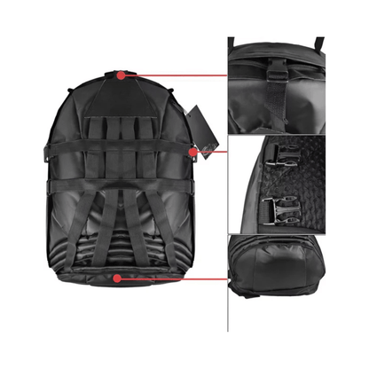 CarryQuest® - Motor Rugzak - Motorrugzak - Oxford stof - Waterdicht - Geschikt voor 13 - inch laptop - ZwartCarryQuestsimple