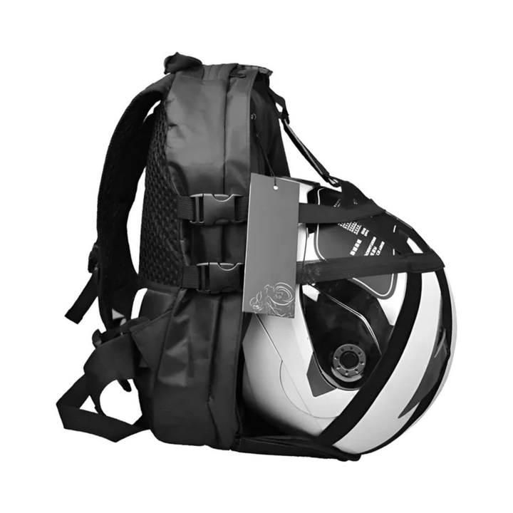 CarryQuest® - Motor Rugzak - Motorrugzak - Oxford stof - Waterdicht - Geschikt voor 13 - inch laptop - Zwart