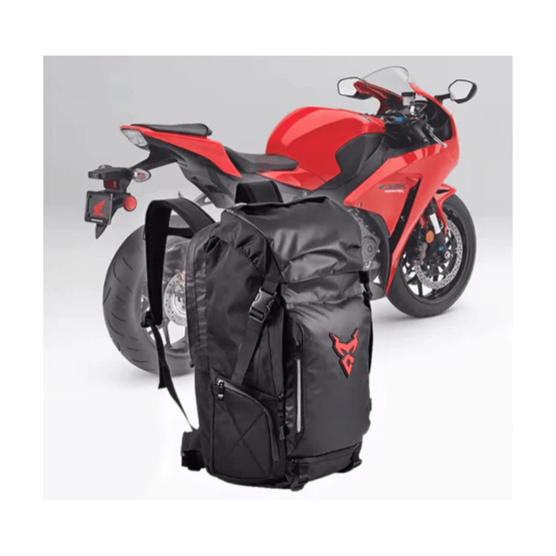 CarryQuest® - Motor Rugzak - Motortransport - Rugzakken - Waterdichte Rugzak - 48 Liter - ZwartCarryQuestsimple