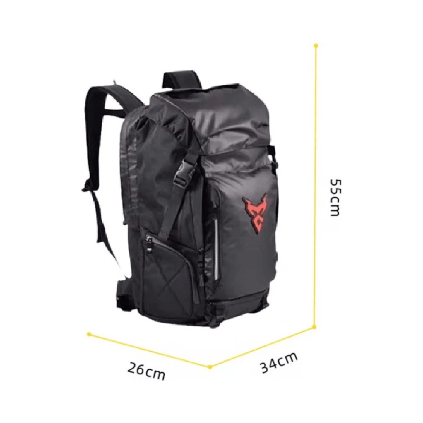 CarryQuest® - Motor Rugzak - Motortransport - Rugzakken - Waterdichte Rugzak - 48 Liter - ZwartCarryQuestsimple