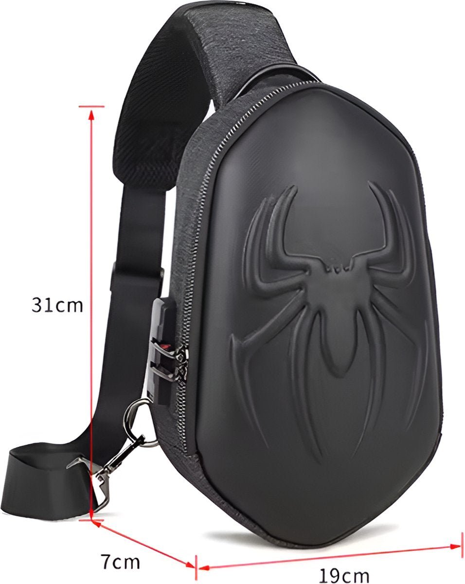 CarryQuest® - Motor Rugzak - Multifunctionele Hand - en Schoudertas - Motorrugzak - Waterdicht, Lichtgewicht, 5 Binnenvakken - Zwart / Navy Blauw / OlijfgroenCarryQuestsimple