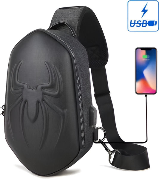 CarryQuest® - Motor Rugzak - Multifunctionele Hand - en Schoudertas - Motorrugzak - Waterdicht, Lichtgewicht, 5 Binnenvakken - Zwart / Navy Blauw / OlijfgroenCarryQuestsimple