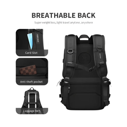 CarryQuest® - Motor Rugzak - Rugzak - Snowboard Rugzak - Motorrugzak Oxford Stof - Waterdicht - ZwartCarryQuestsimple