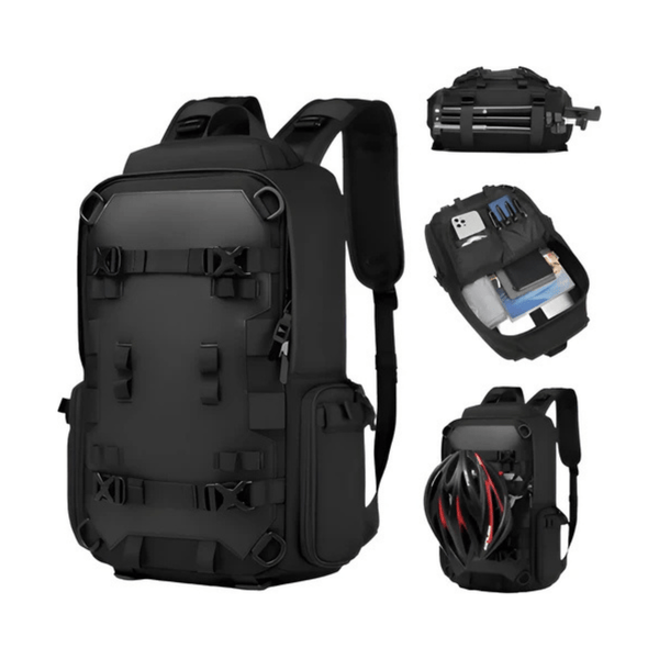 CarryQuest® - Motor Rugzak - Rugzak - Snowboard Rugzak - Motorrugzak Oxford Stof - Waterdicht - Zwart