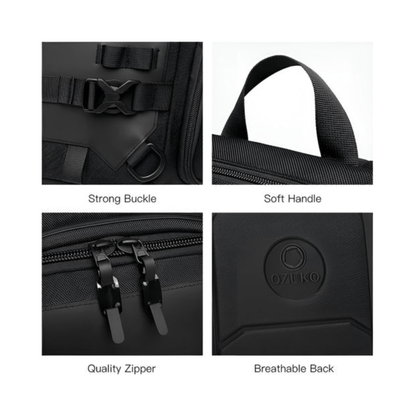 CarryQuest® - Motor Rugzak - Rugzak - Snowboard Rugzak - Motorrugzak Oxford Stof - Waterdicht - ZwartCarryQuestsimple