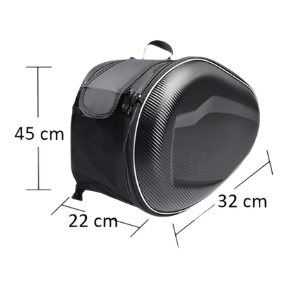 CarryQuest® - Motor Rugzak - Universele Motorfiets Tas - Motorrugzak - 36L - 58L Capaciteit - ZwartCarryQuestsimple