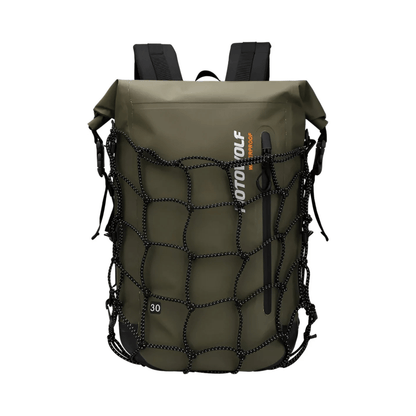 CarryQuest® - Motor Rugzak - Waterdichte Motorfiets Rugzak - 30 - Liter - 500D Oxford Stof - GroenCarryQuestsimple