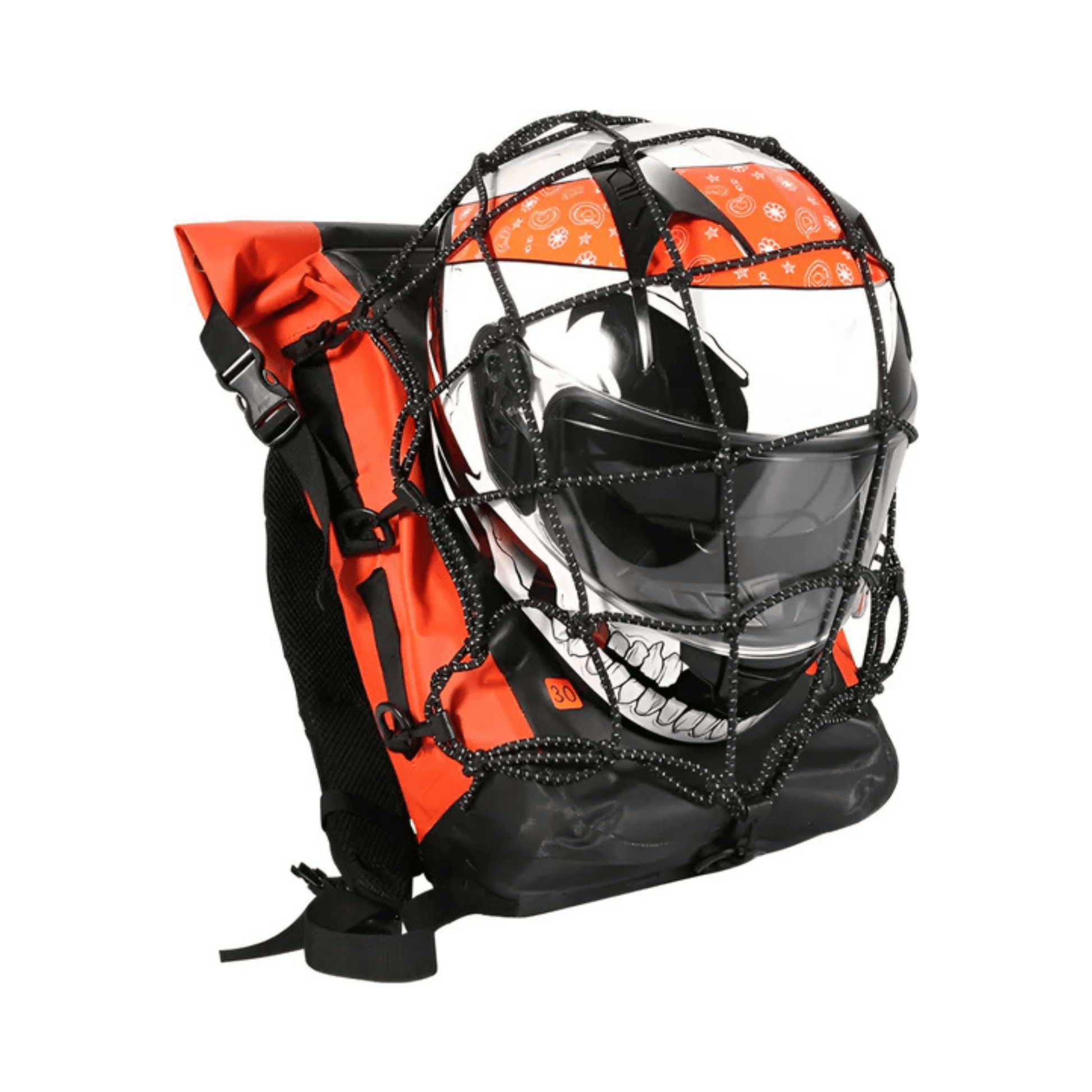 CarryQuest® - Motor Rugzak - Waterdichte Motorfiets Rugzak - 30 - Liter - 500D Oxford Stof - OranjeCarryQuestsimple