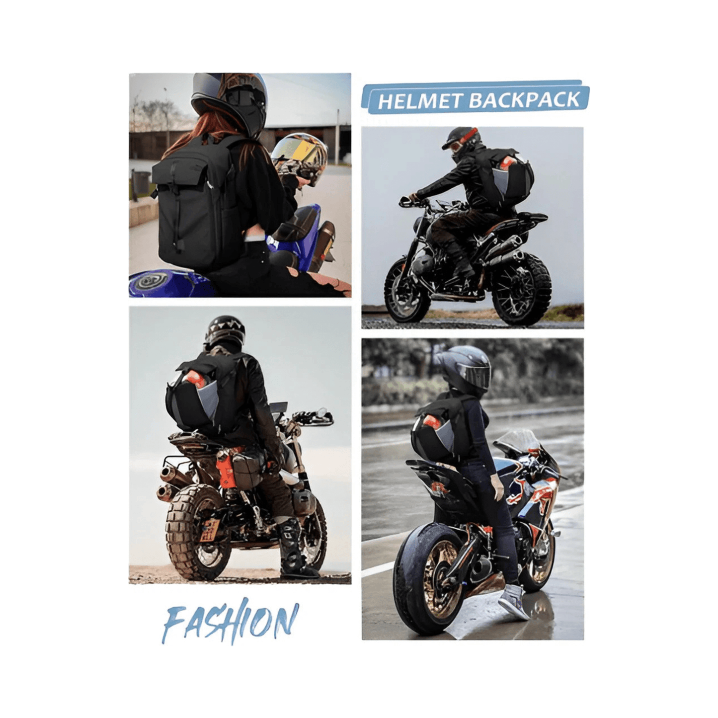 CarryQuest® - Motor Rugzak - Waterdichte Rugzak - Duurzaam Nylon - Comfortabele Schouderbanden - BeigeCarryQuestsimple