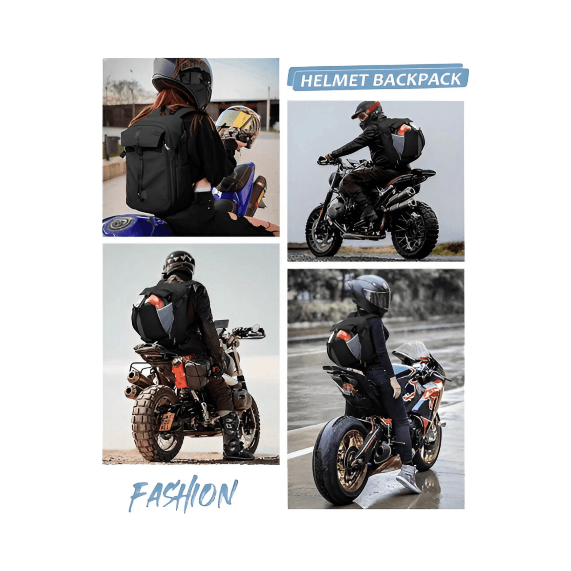 CarryQuest® - Motor Rugzak - Waterdichte Rugzak - Duurzaam Nylon - Comfortabele Schouderbanden - BeigeCarryQuestsimple
