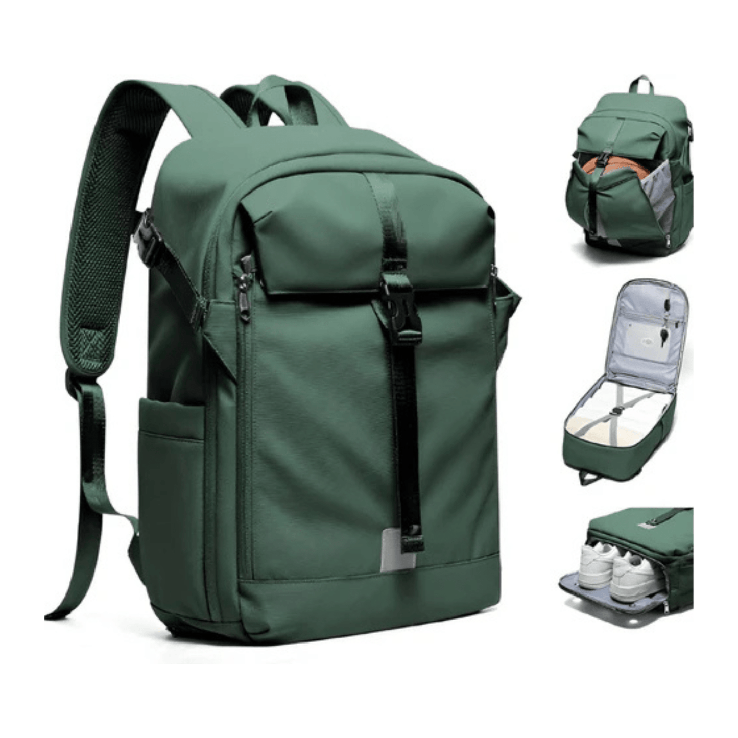 CarryQuest® - Motor Rugzak - Waterdichte Rugzak - Duurzaam Nylon - Comfortabele Schouderbanden - GroenCarryQuestsimple