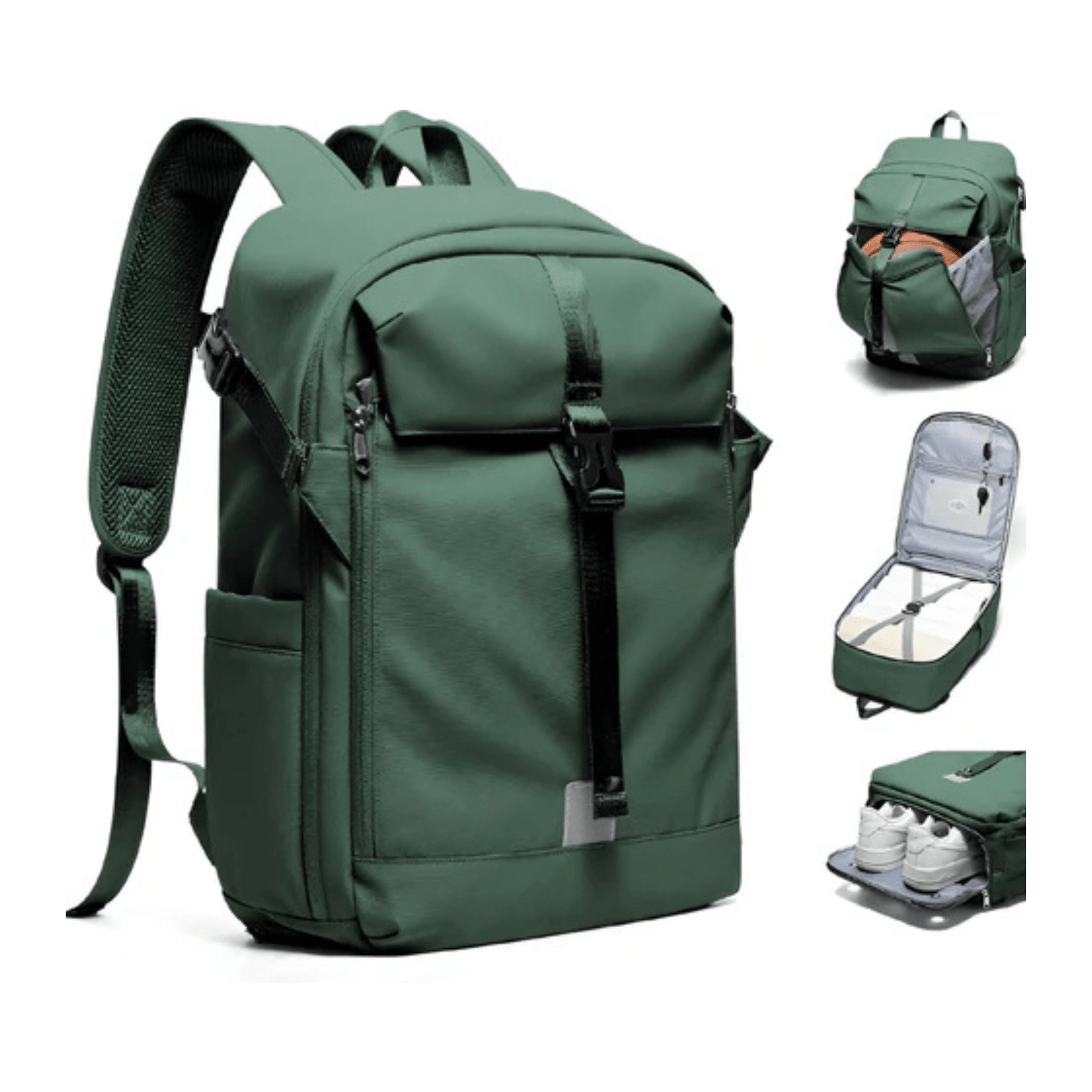 CarryQuest® - Motor Rugzak - Waterdichte Rugzak - Duurzaam Nylon - Comfortabele Schouderbanden - GroenCarryQuestsimple