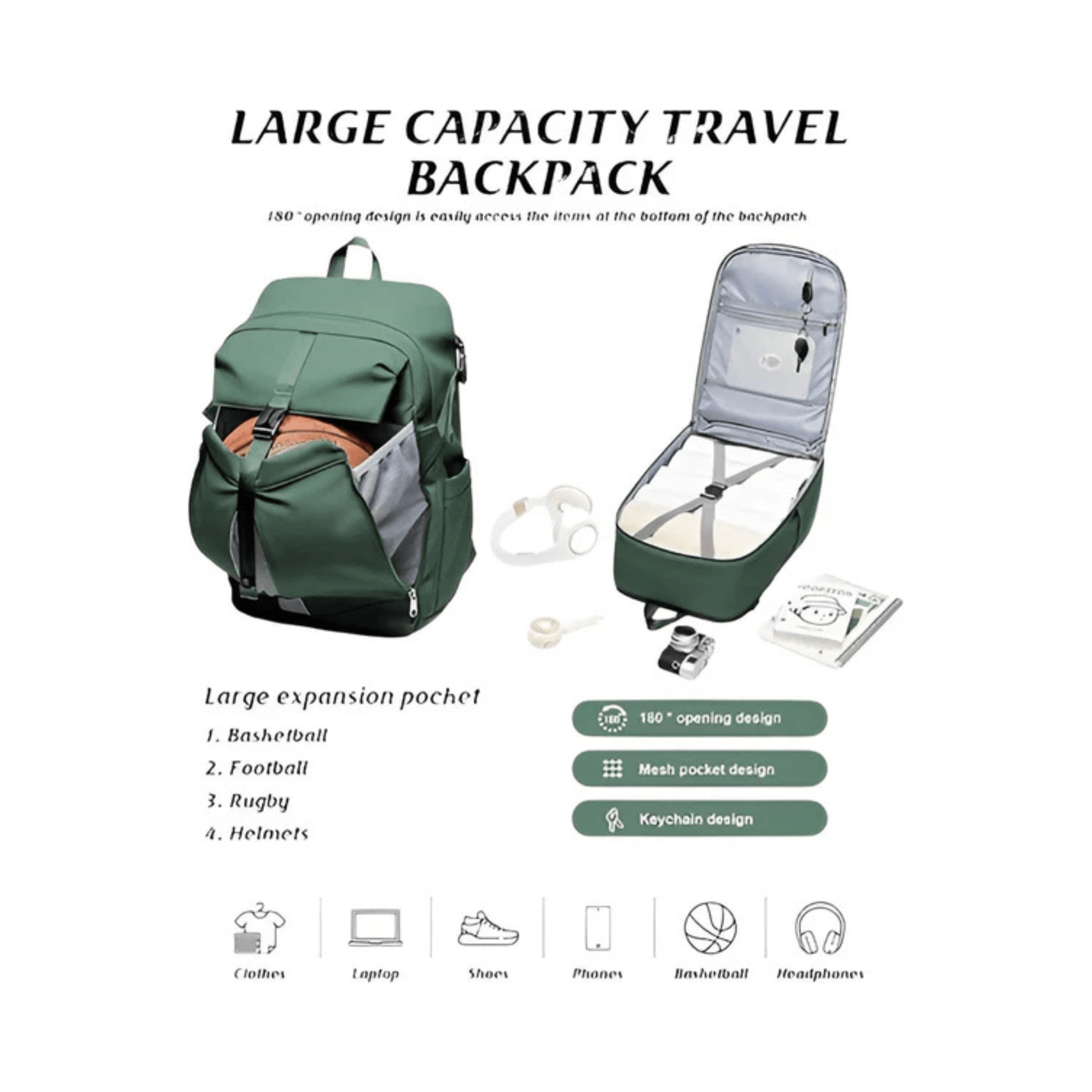 CarryQuest® - Motor Rugzak - Waterdichte Rugzak - Duurzaam Nylon - Comfortabele Schouderbanden - KhakiCarryQuestsimple