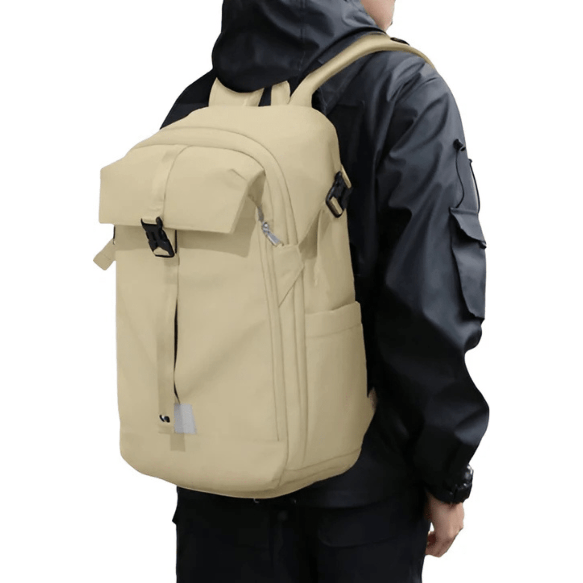 CarryQuest® - Motor Rugzak - Waterdichte Rugzak - Duurzaam Nylon - Comfortabele Schouderbanden - KhakiCarryQuestsimple